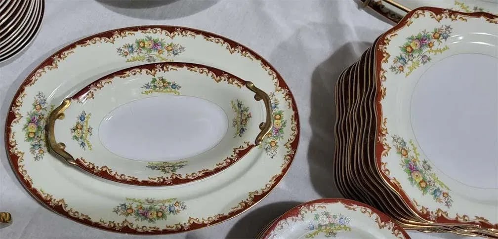 Rare Set Kikusui China, Pattern Kik14 - 56 Pieces - 4