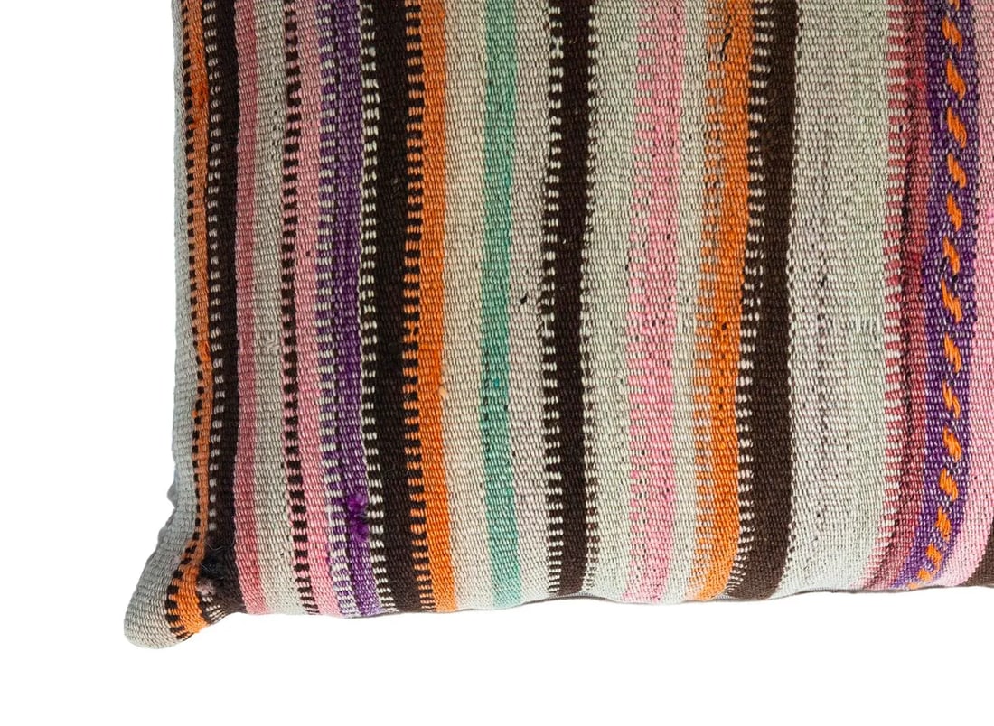 Large Antique Turkish Kilim Pillow - 2