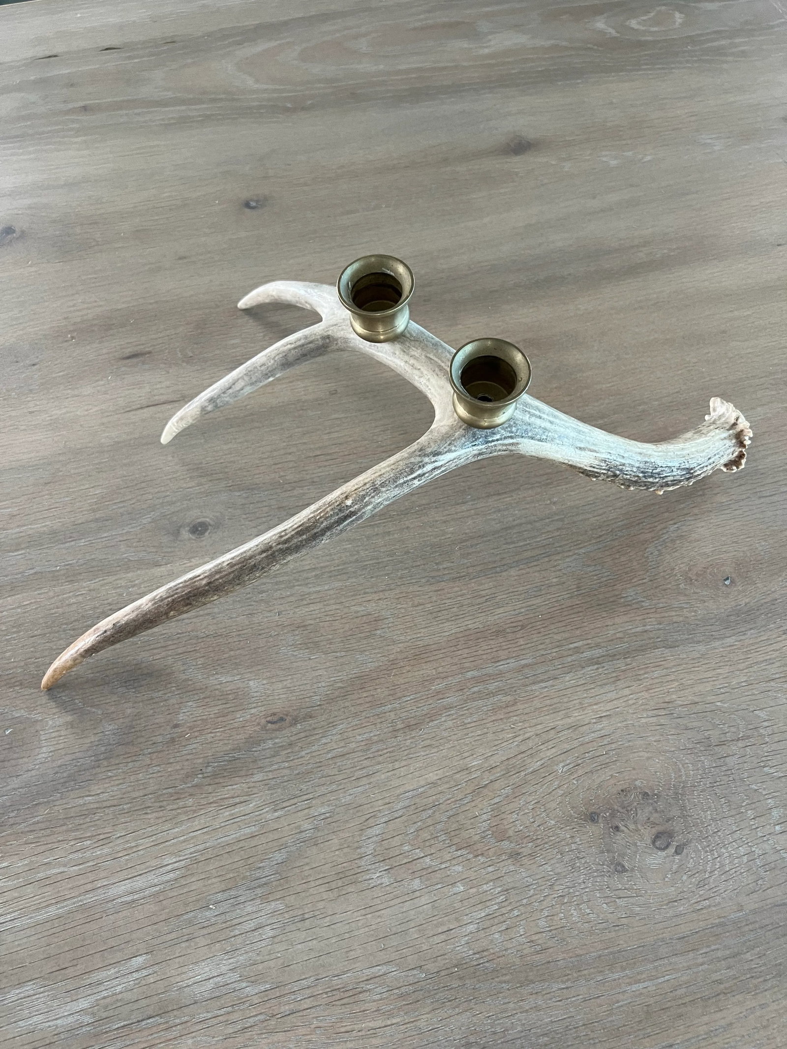 Vintage Natural Drop Deer Antler Candelabra - 7