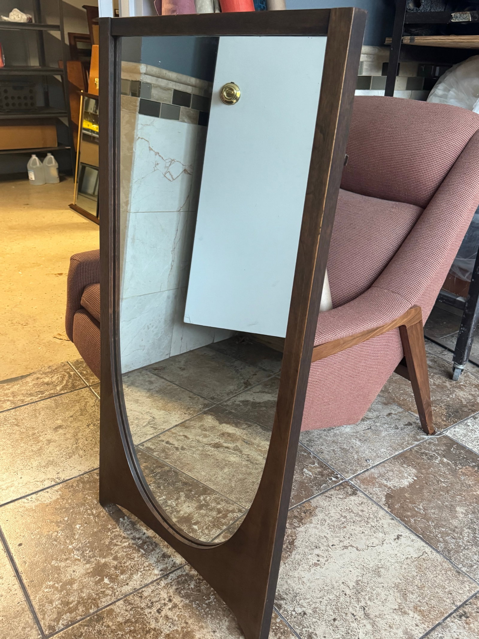 1960s Broyhill Brasilia Walnut Mirror - 5