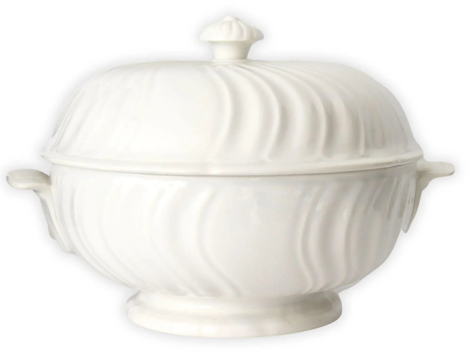 French Gien White Porcelain Dinner Set | Service for 10 - 4