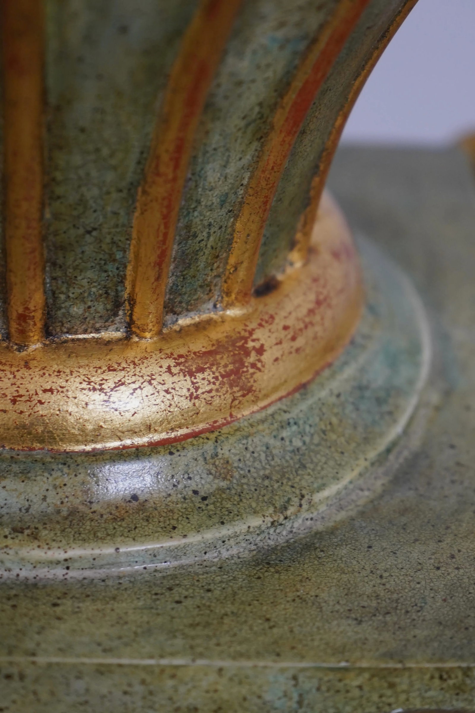 Maitland-Smith Green & Bronze Lidded Urn - 6
