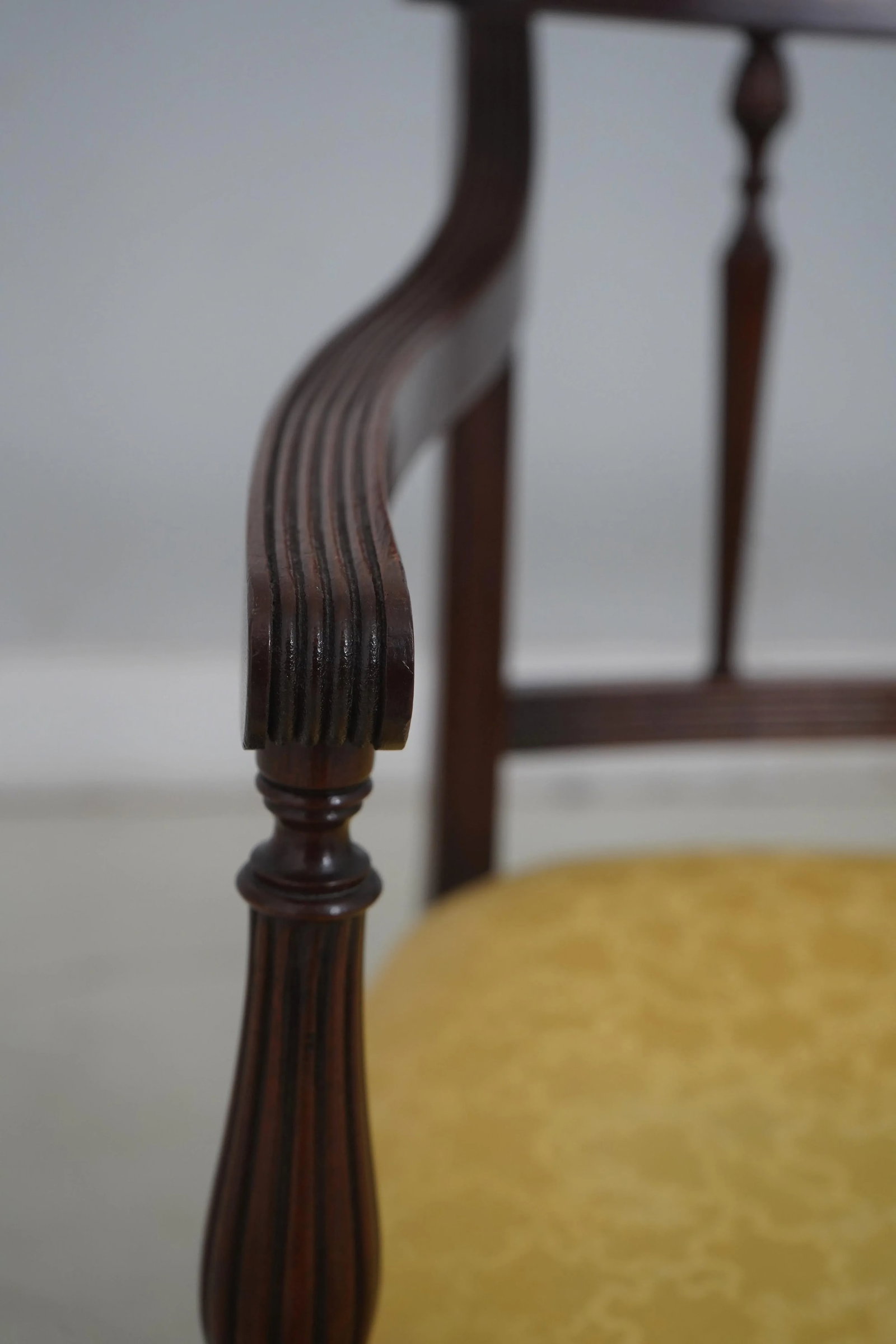 Wood & Hogan Sheraton Inlaid Mahogany Settee Bench - 8