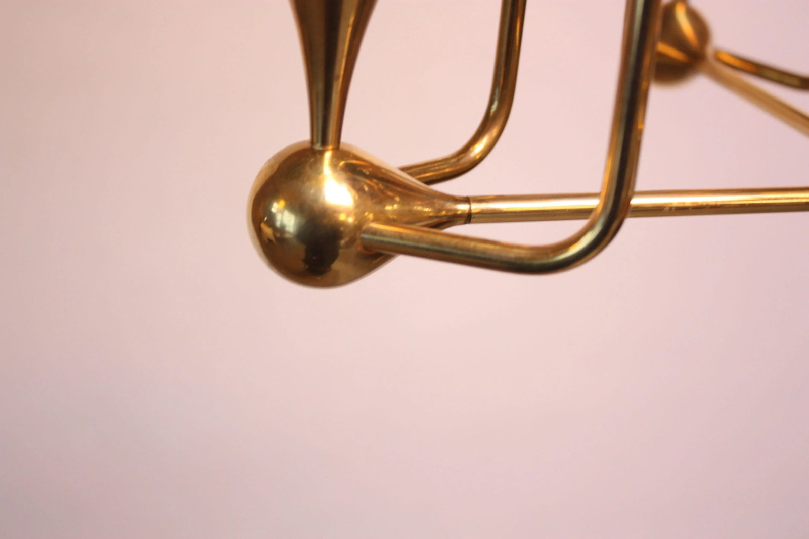 West German Brass and Glass Oil Lamp Candelabra by Freddie Andersen - 6