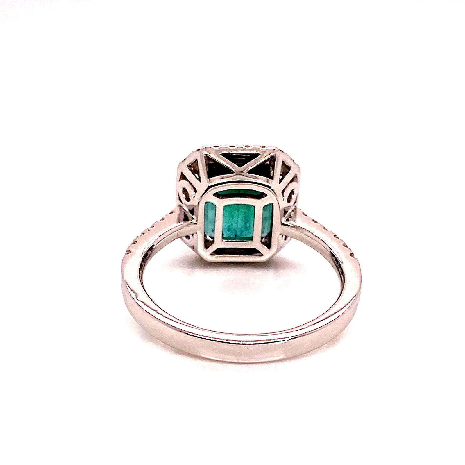 Green Tourmaline and Diamond Dinner Ring Size 6.5 - 10