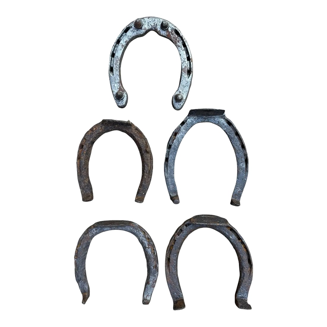 Early 20th Century Rustic Horseshoes Wall Decor- Set of 5 (1 of 9)