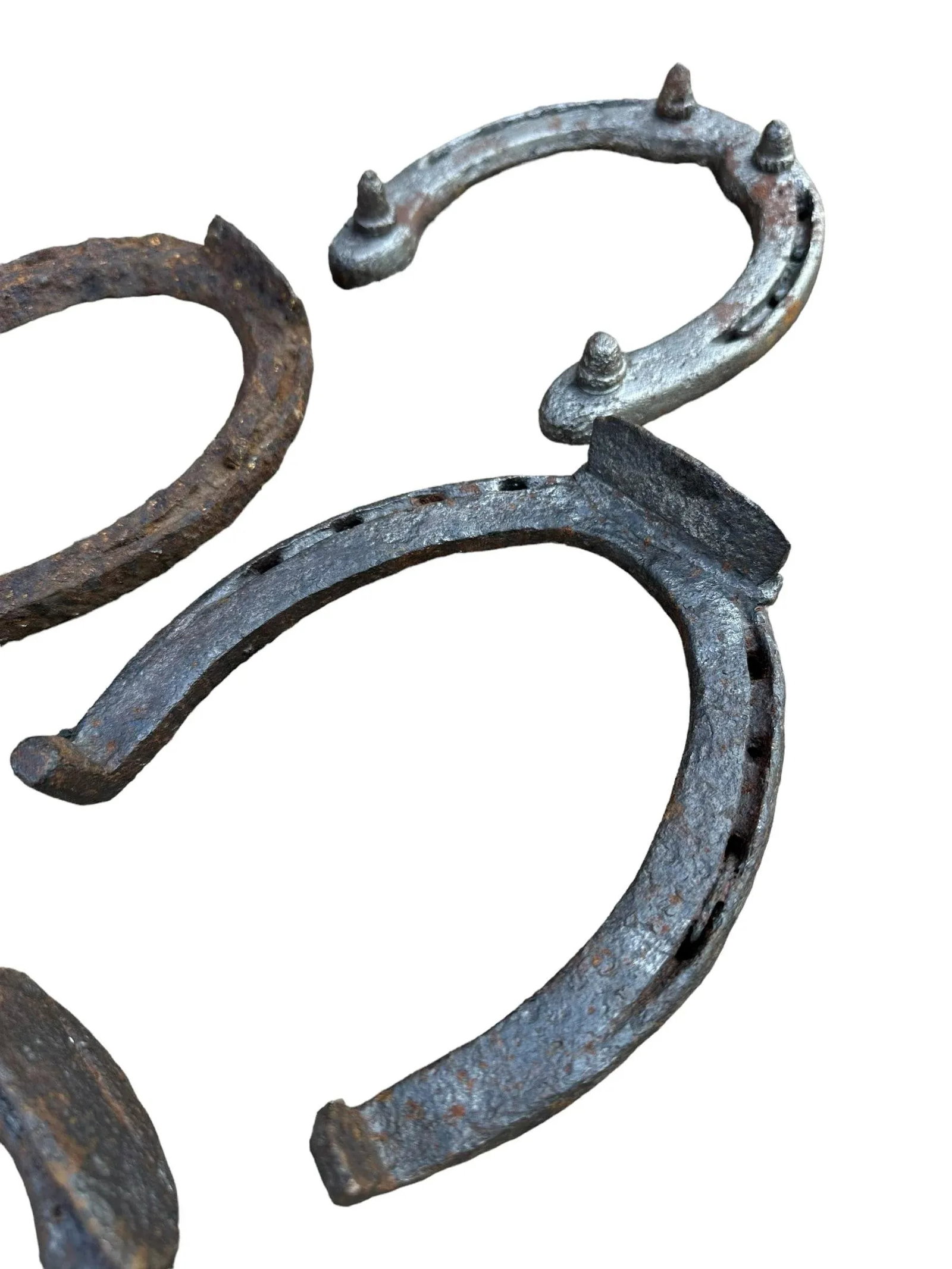 Early 20th Century Rustic Horseshoes Wall Decor- Set of 5 - 6