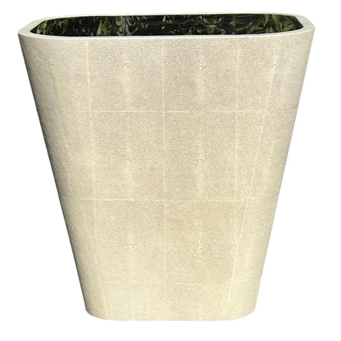 Shagreen Plinth Side Table With Mercury Mirror Top - 2