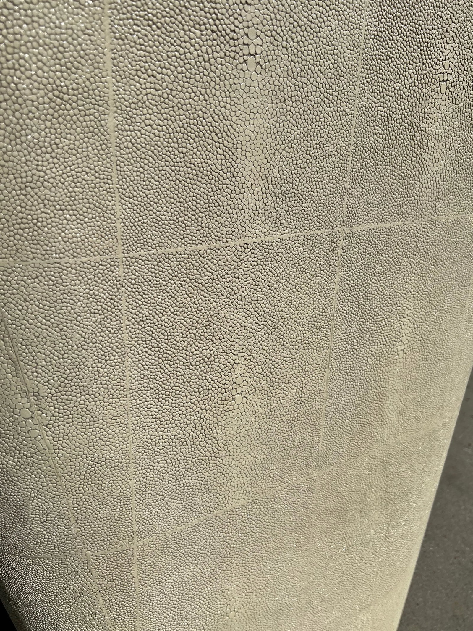 Shagreen Plinth Side Table With Mercury Mirror Top - 9