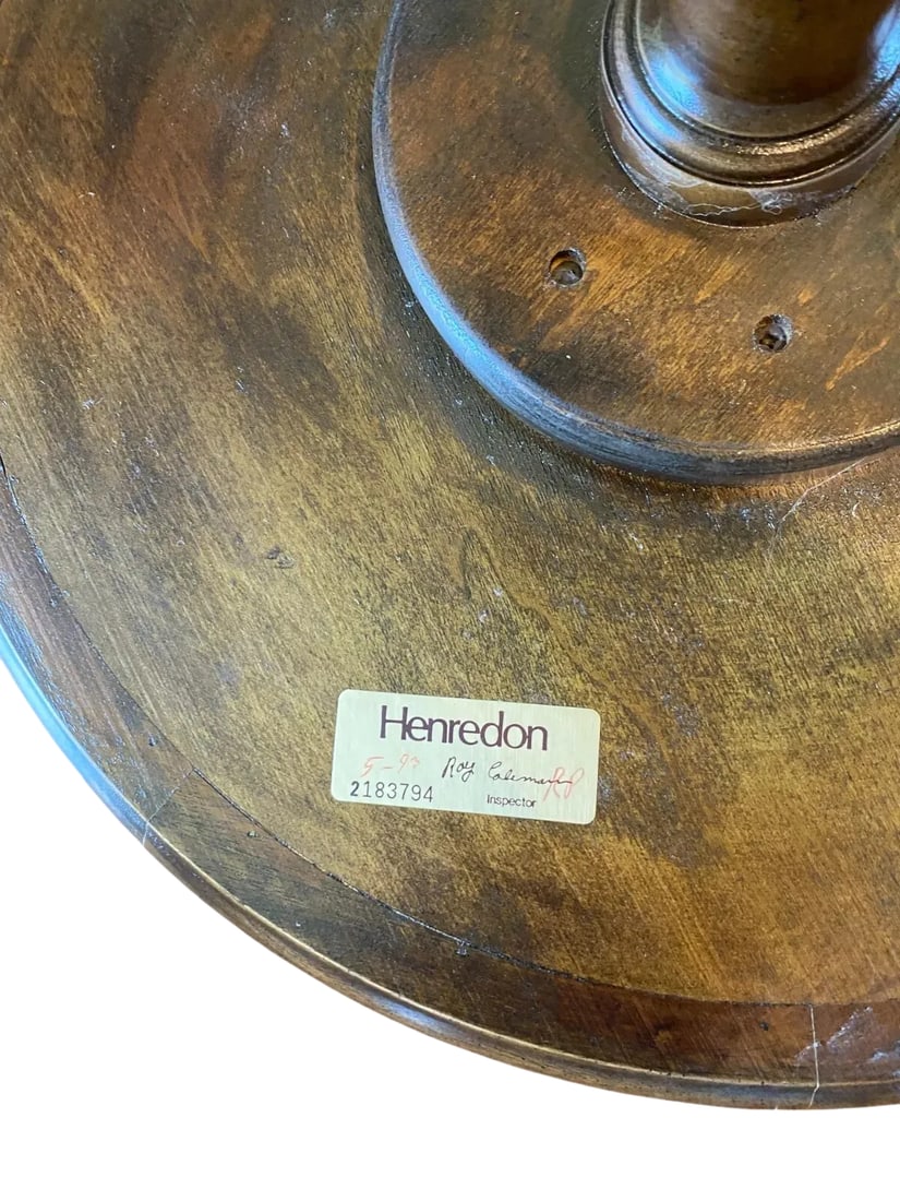 Henredon Vintage Mahogany George III Style Chippendale Round Side Table, Late 20th Century - 3