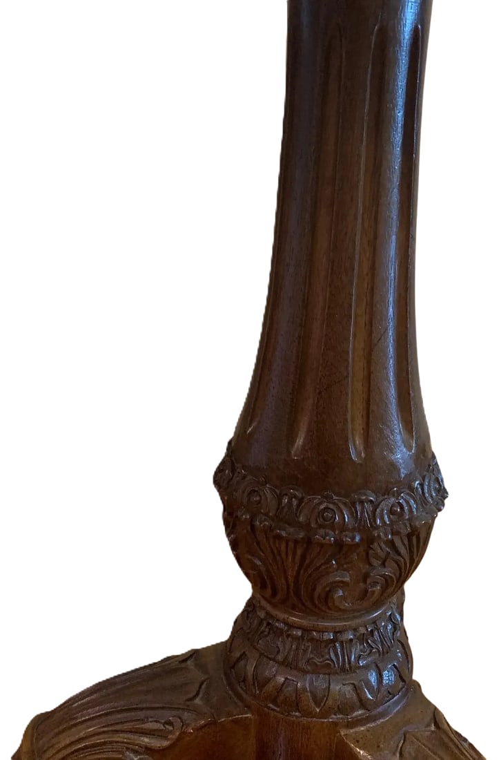 Henredon Vintage Mahogany George III Style Chippendale Round Side Table, Late 20th Century - 6