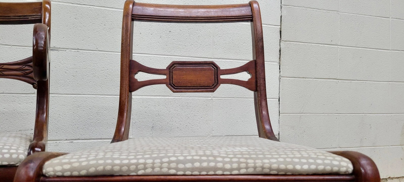 Vintage Drexel Duncan Phyfe Regency Style Dining Chairs - Pair - 6