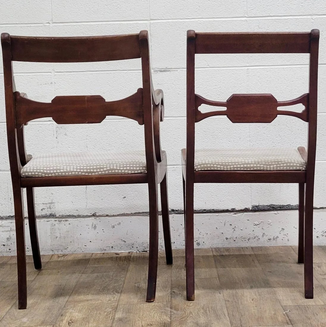 Vintage Drexel Duncan Phyfe Regency Style Dining Chairs - Pair - 7