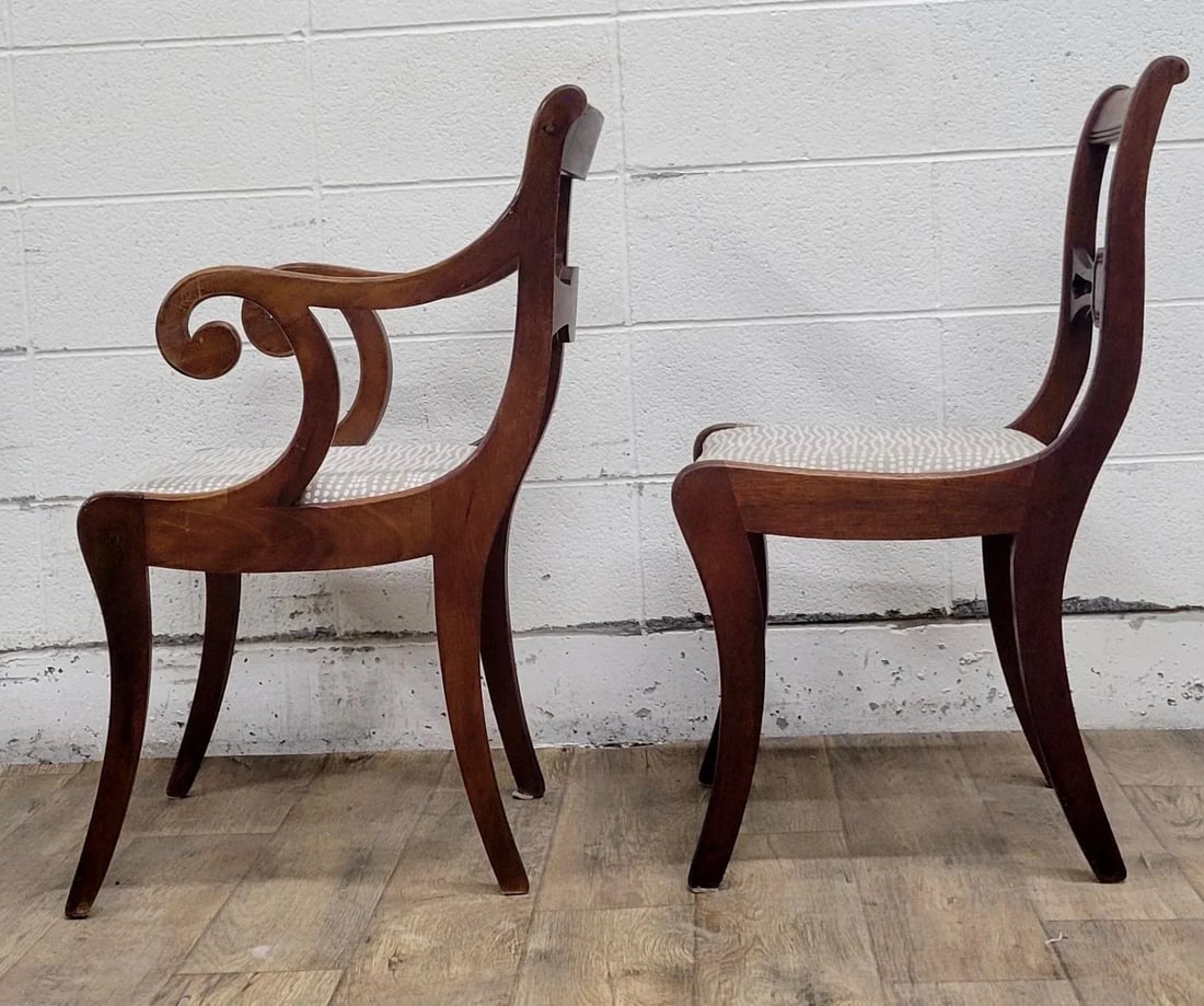 Vintage Drexel Duncan Phyfe Regency Style Dining Chairs - Pair - 8