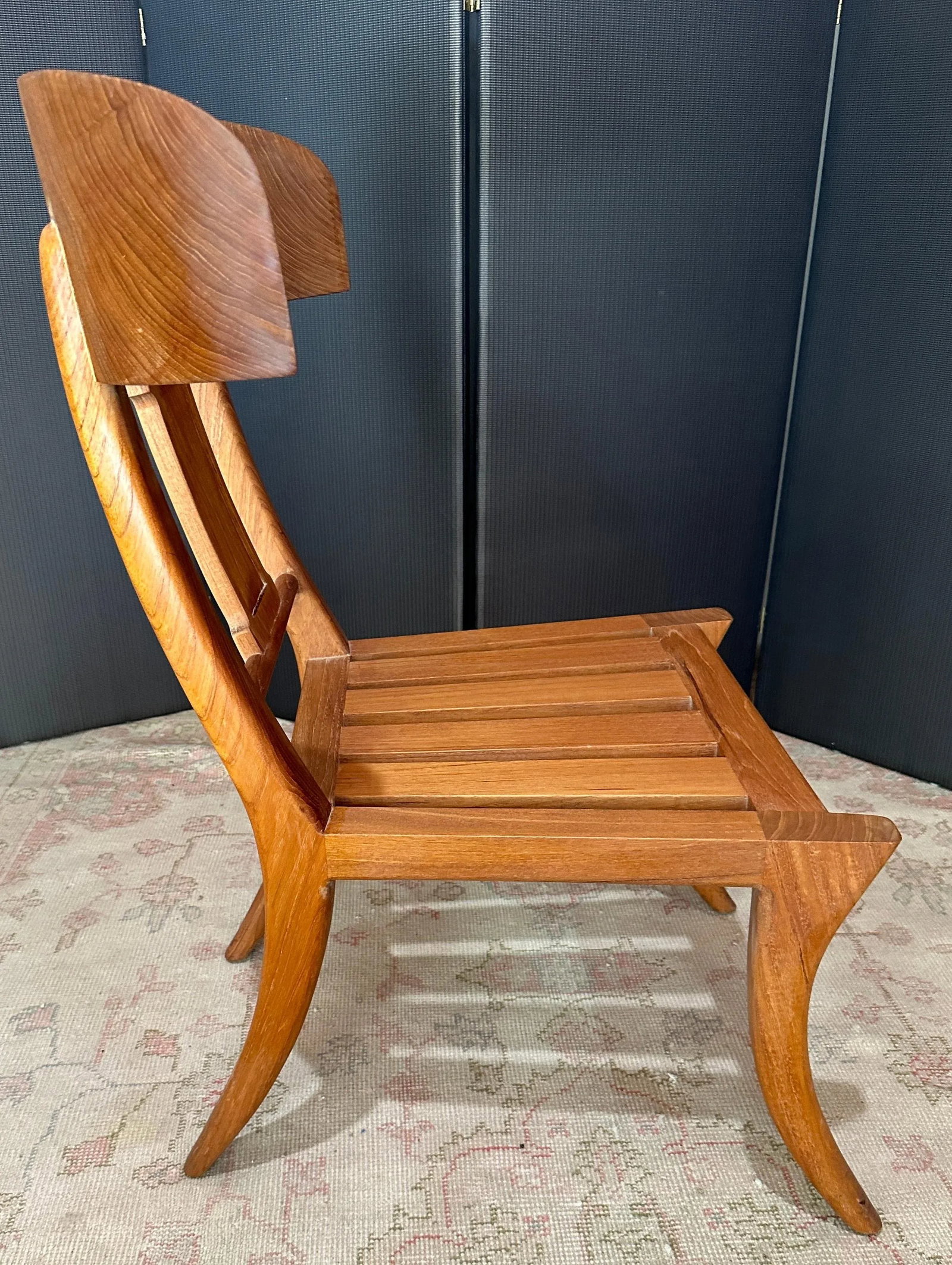 Michael Taylor Teak Klismos Chair - 2