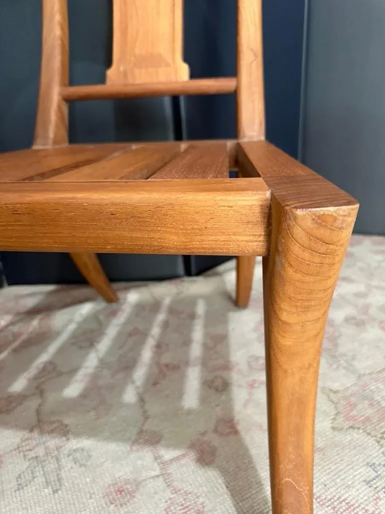 Michael Taylor Teak Klismos Chair - 7
