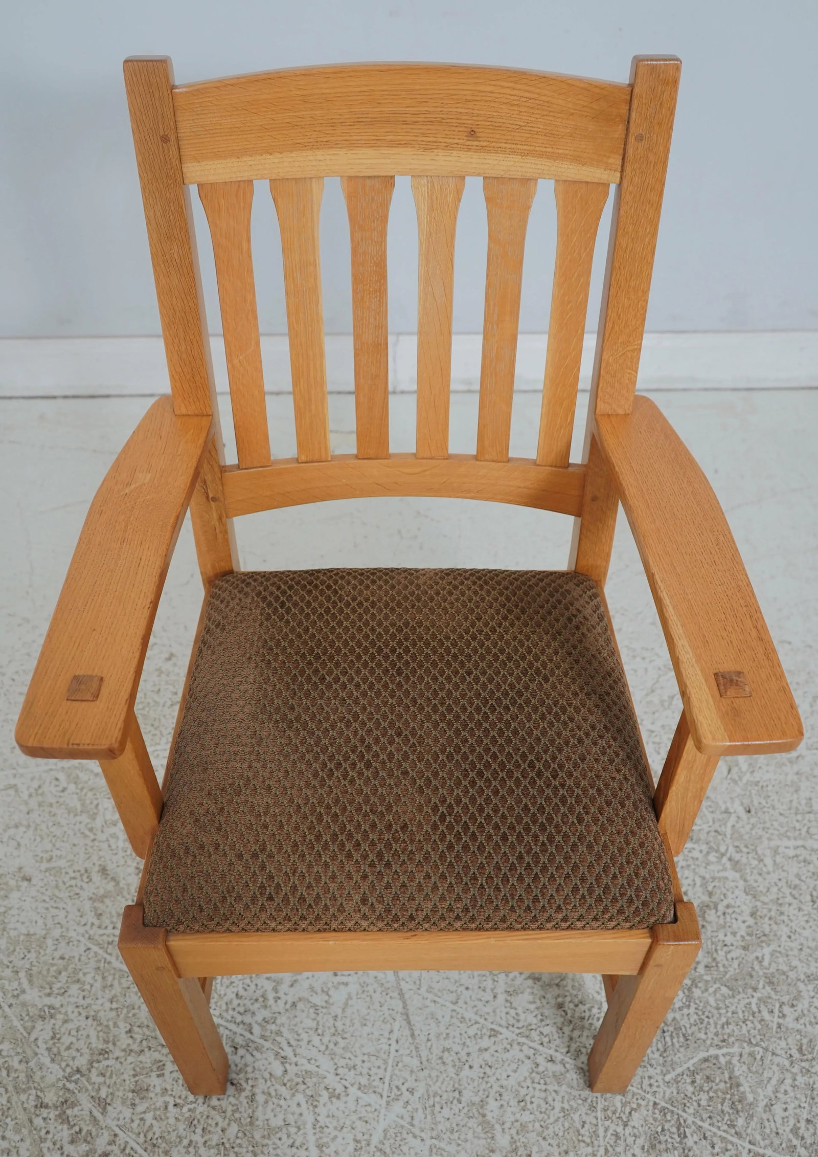 Pair Stickley Mission Oak Arts & Crafts Style Chairs - 2