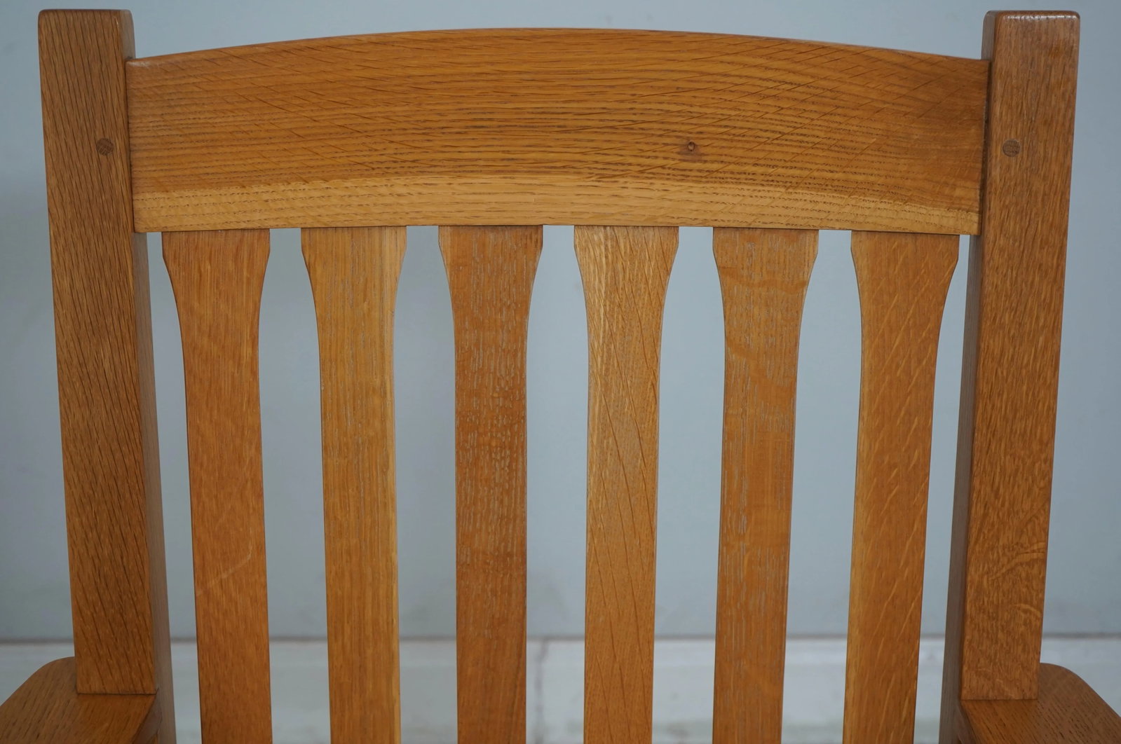 Pair Stickley Mission Oak Arts & Crafts Style Chairs - 5