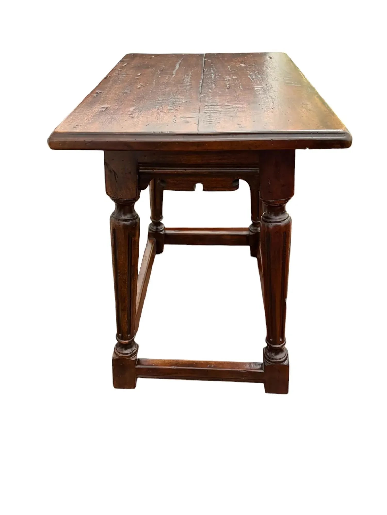 Theodore Alexander Castle Bromwich Collection Antiqued Wood Joynt Stool - 4