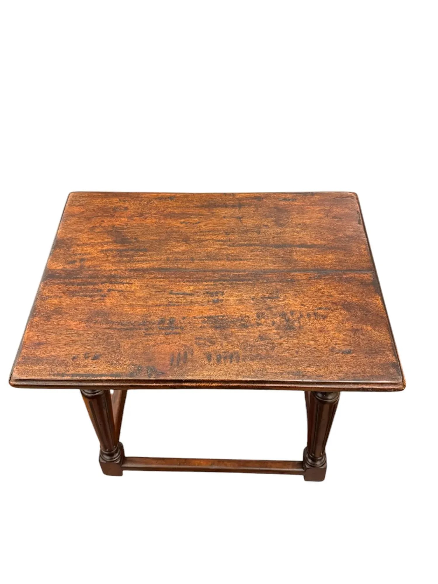 Theodore Alexander Castle Bromwich Collection Antiqued Wood Joynt Stool - 5