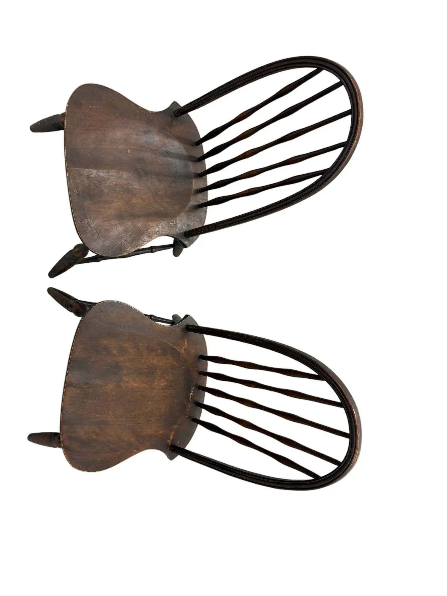 Mid 19th Century Windsor Side Chairs - a Pair - 7