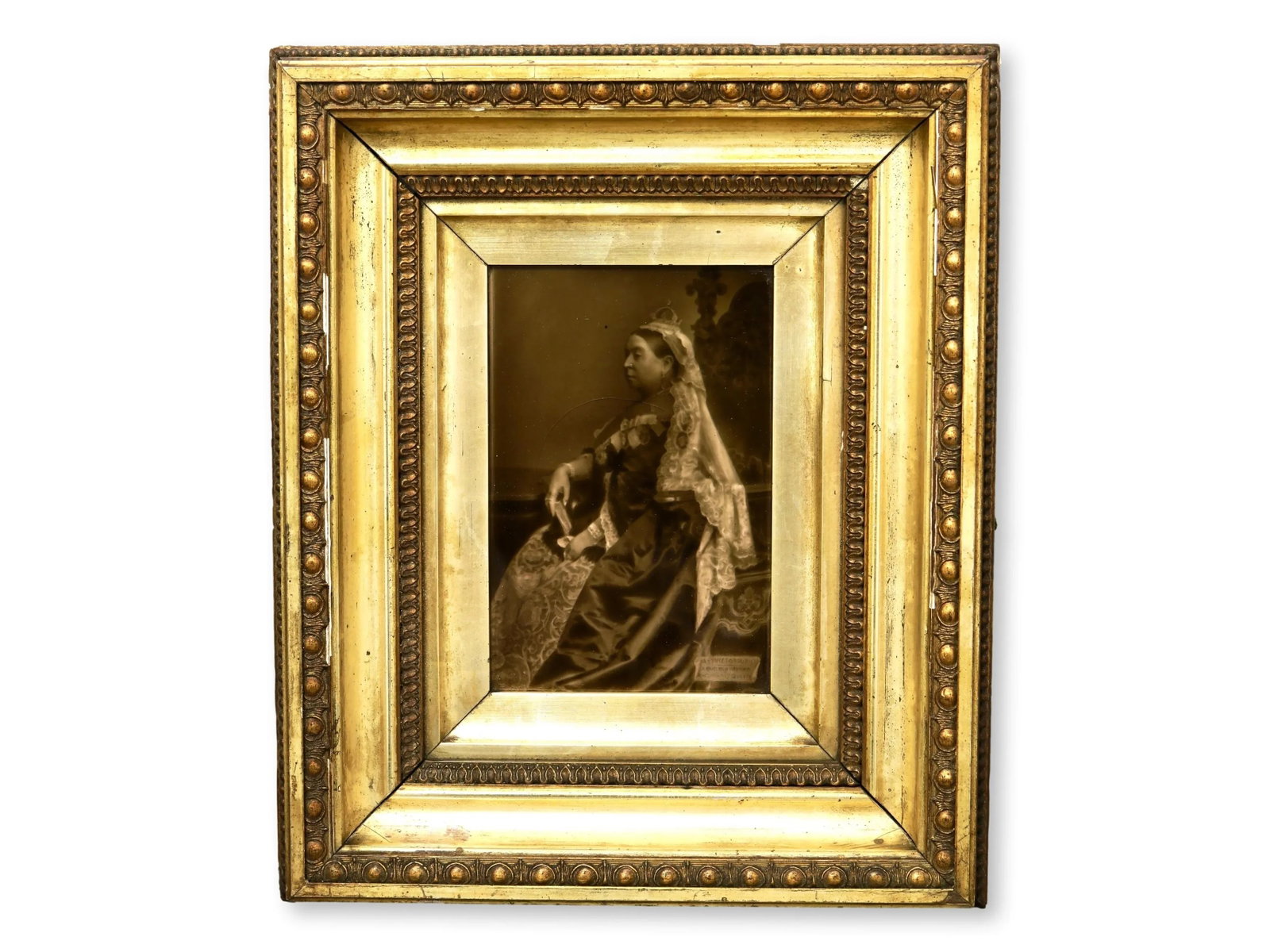 1897 Queen Victoria Sepia Photographic Tile - Sherwin & Cotton - 2