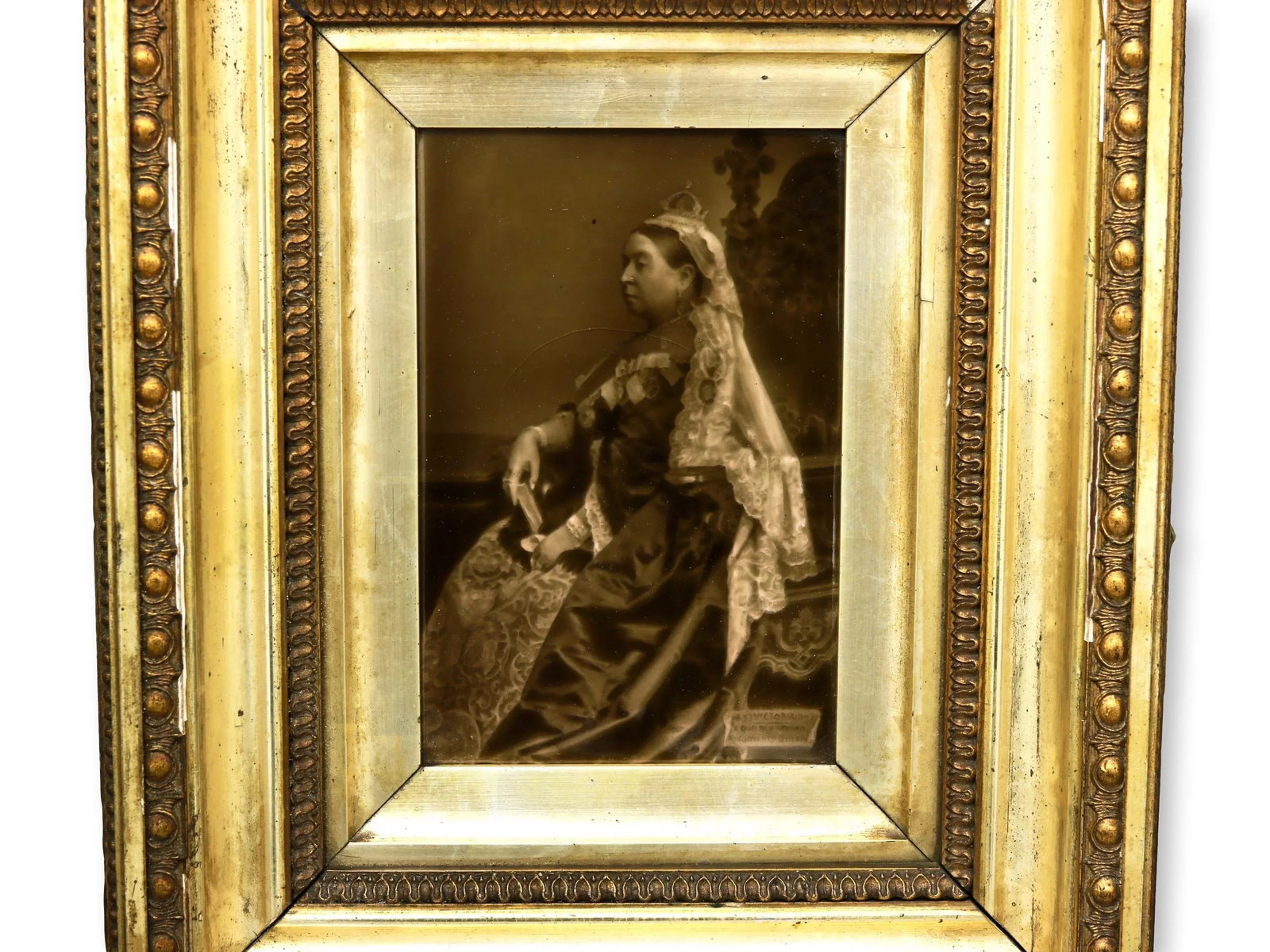 1897 Queen Victoria Sepia Photographic Tile - Sherwin & Cotton - 3