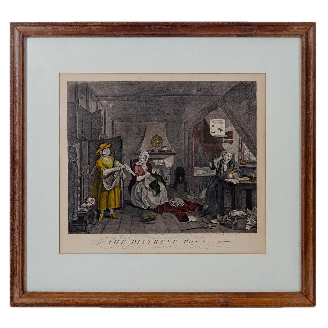 Early 19th Century William Hogarth the Distrest Poet - 6