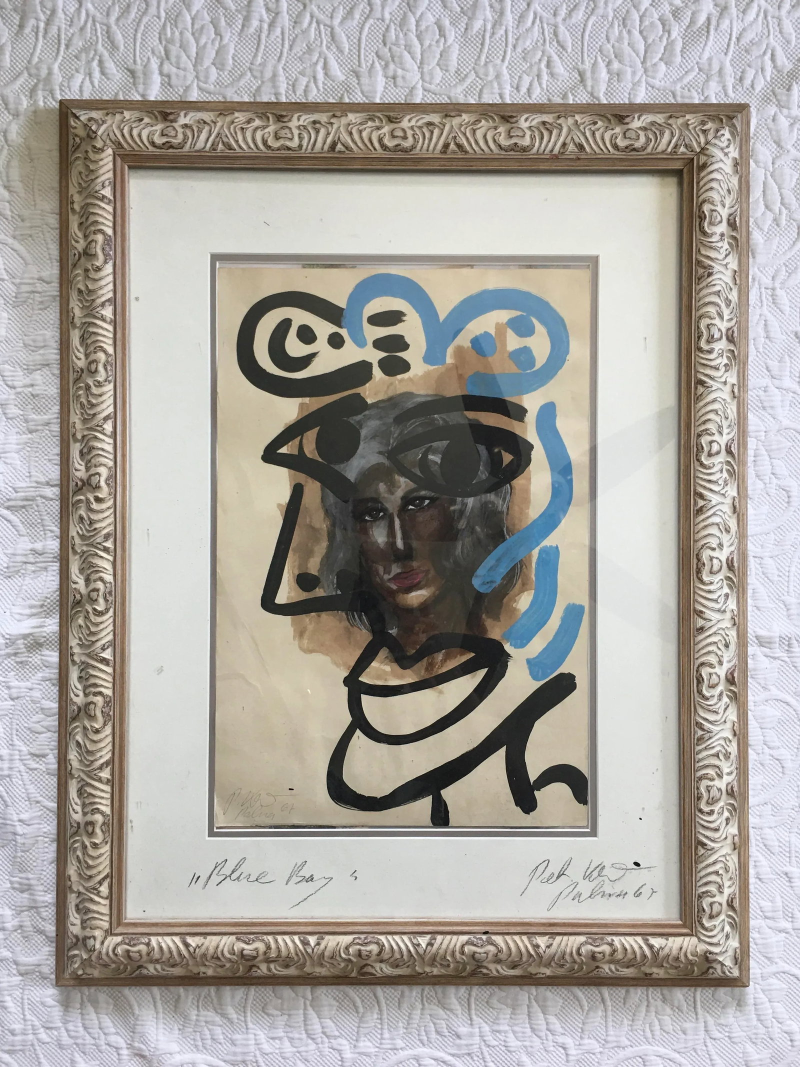 Blue Boy Titled Painting by Peter Keil, Palma 1967 - 7