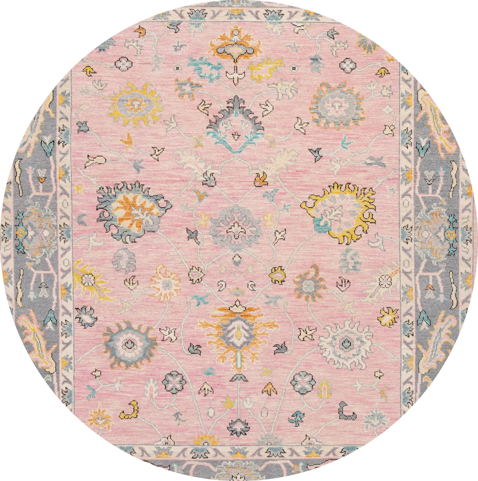 21st Century Contemporary Modern Oushak Style Wool Rug - 2