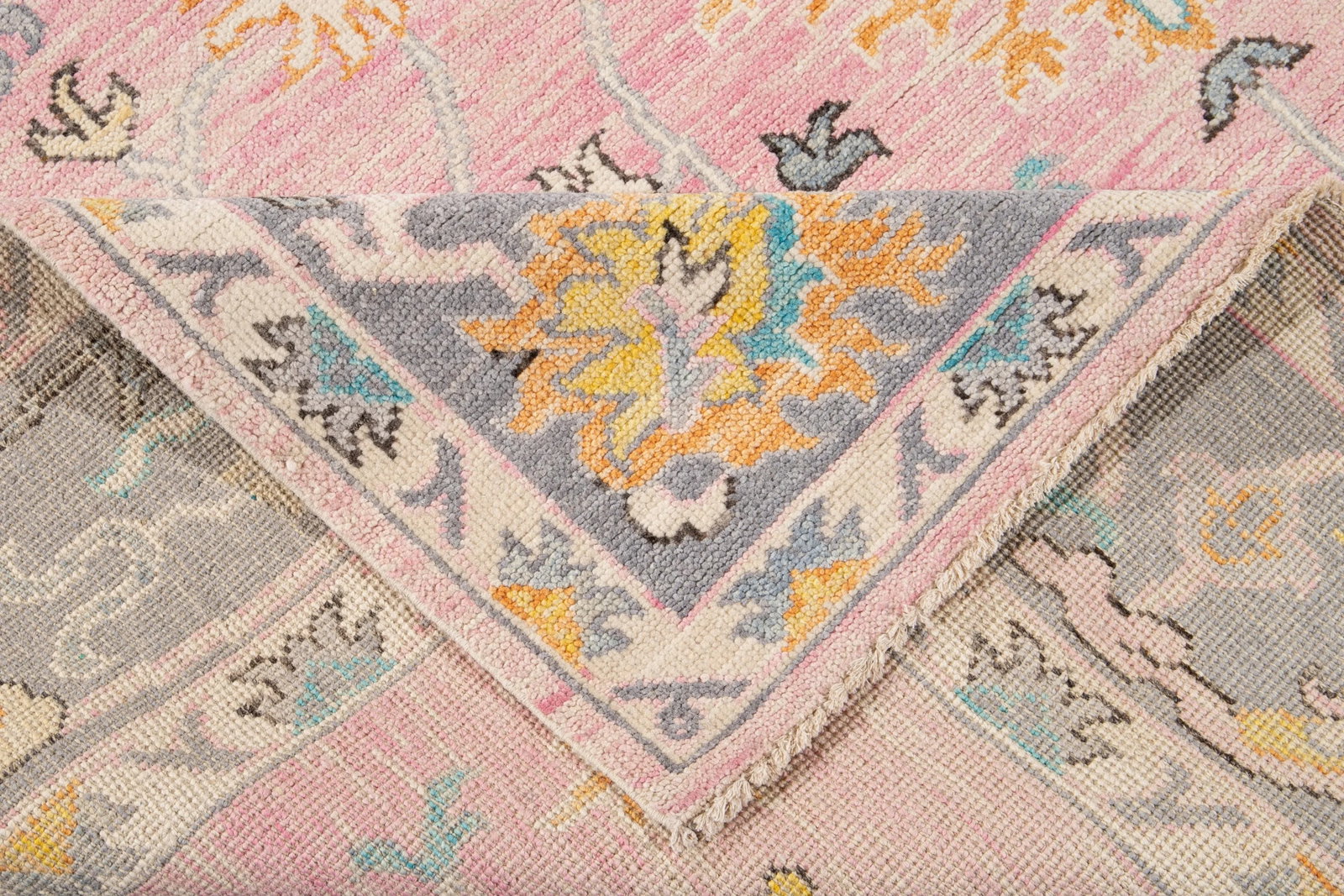 21st Century Contemporary Modern Oushak Style Wool Rug - 3