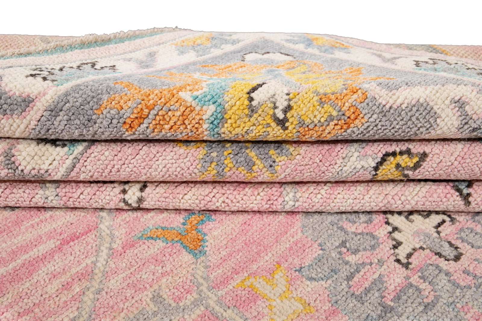 21st Century Contemporary Modern Oushak Style Wool Rug - 5