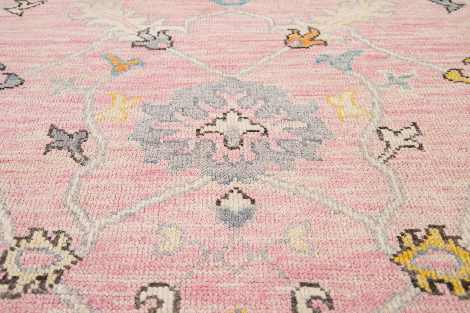 21st Century Contemporary Modern Oushak Style Wool Rug - 6