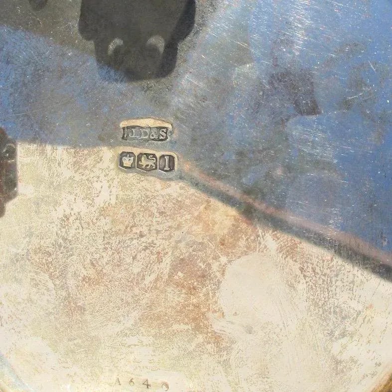 Dated 1928 James Dixon & Sons Sterling Silver Pierced Bowl - 6