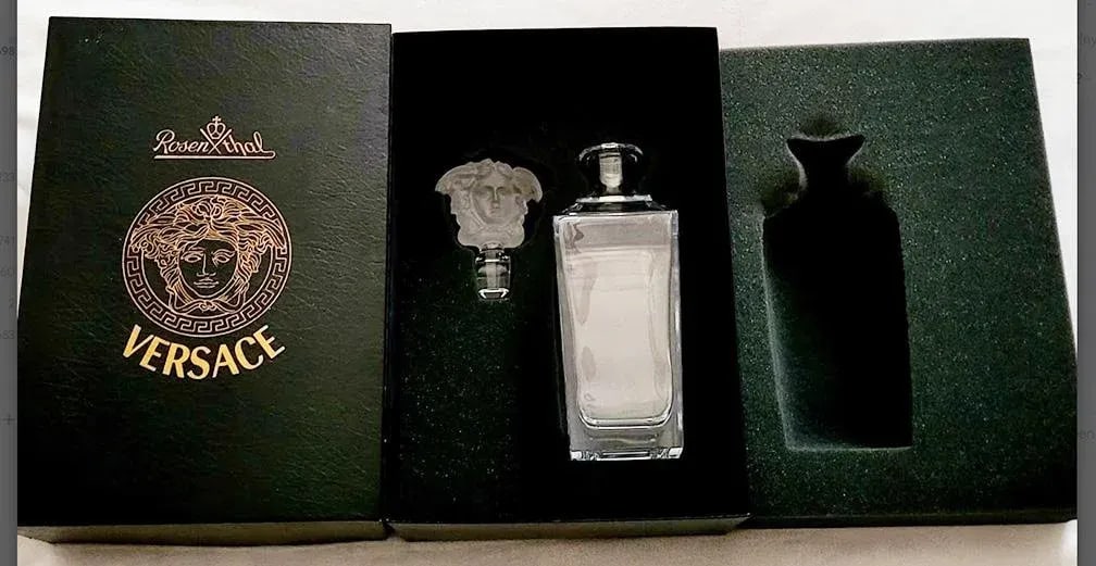 Versace Rosenthal Medusa Decanter New in Box - Treasury - 9