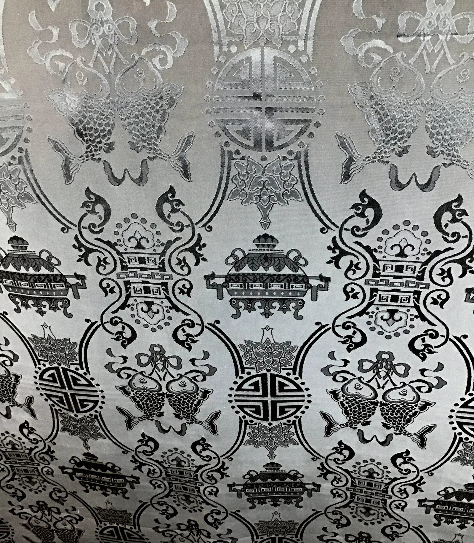 Pure Silk Chi-Noise Jacquard Fabric Textile - 10