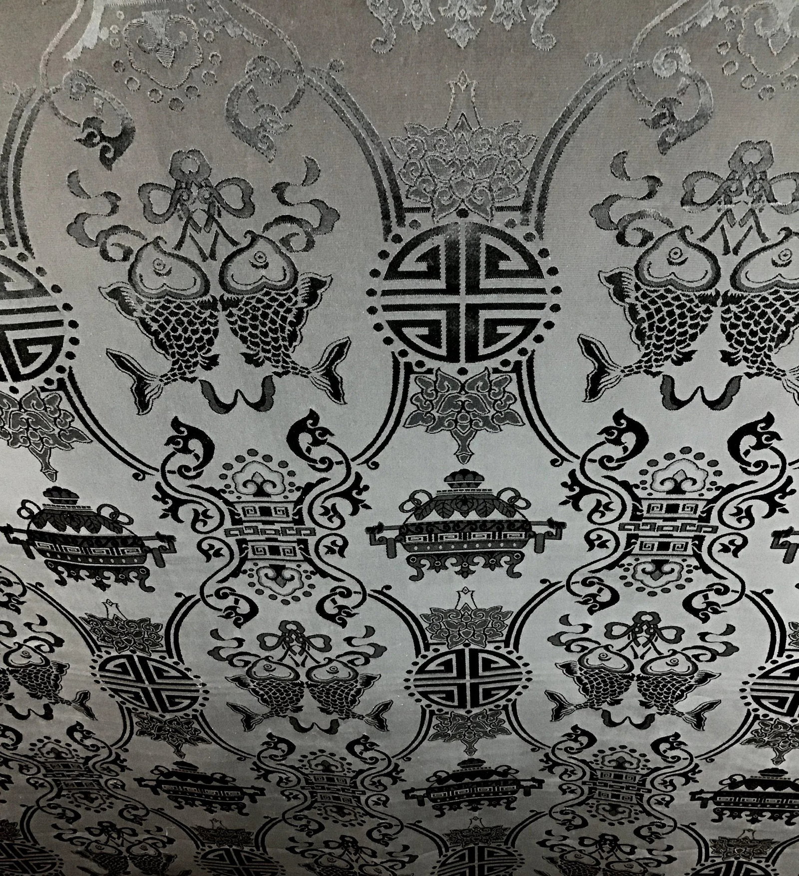 Pure Silk Chi-Noise Jacquard Fabric Textile - 4