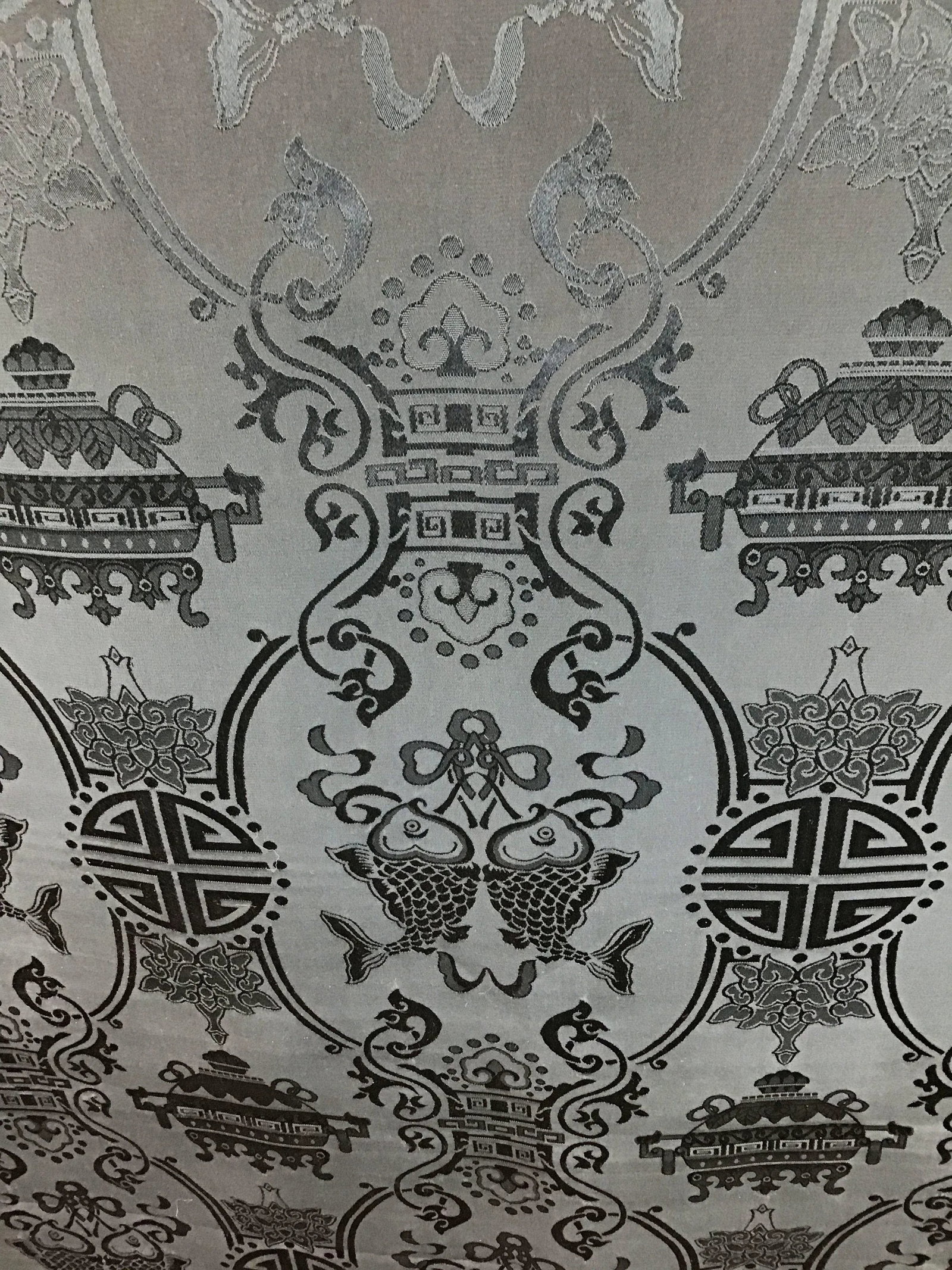 Pure Silk Chi-Noise Jacquard Fabric Textile - 5