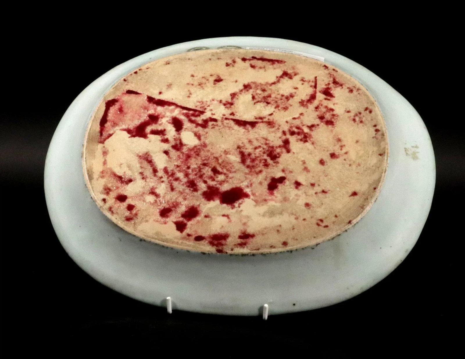 Opulent Botanicals: Chinese Export "Pseudo Tobacco Leaf" Oval Dish - 6