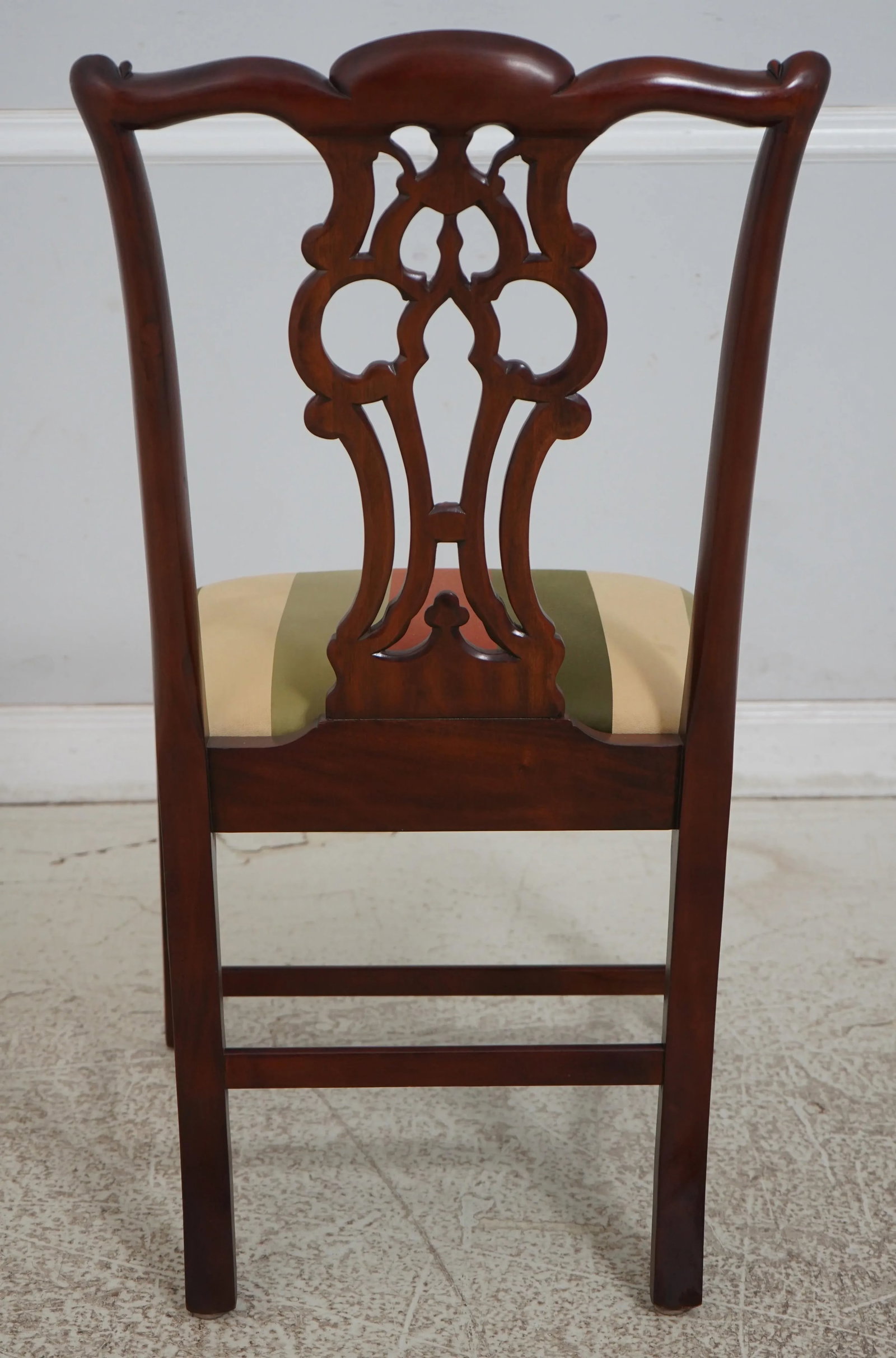 Pair Maitland Smith Chippendale Mahogany Side Chairs - 4