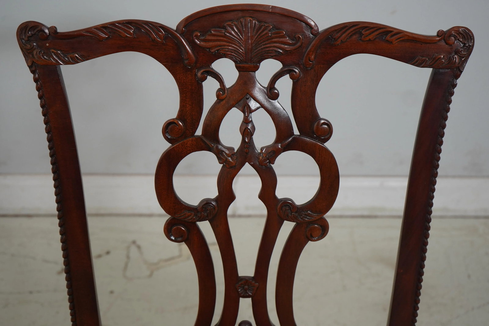 Pair Maitland Smith Chippendale Mahogany Side Chairs - 5