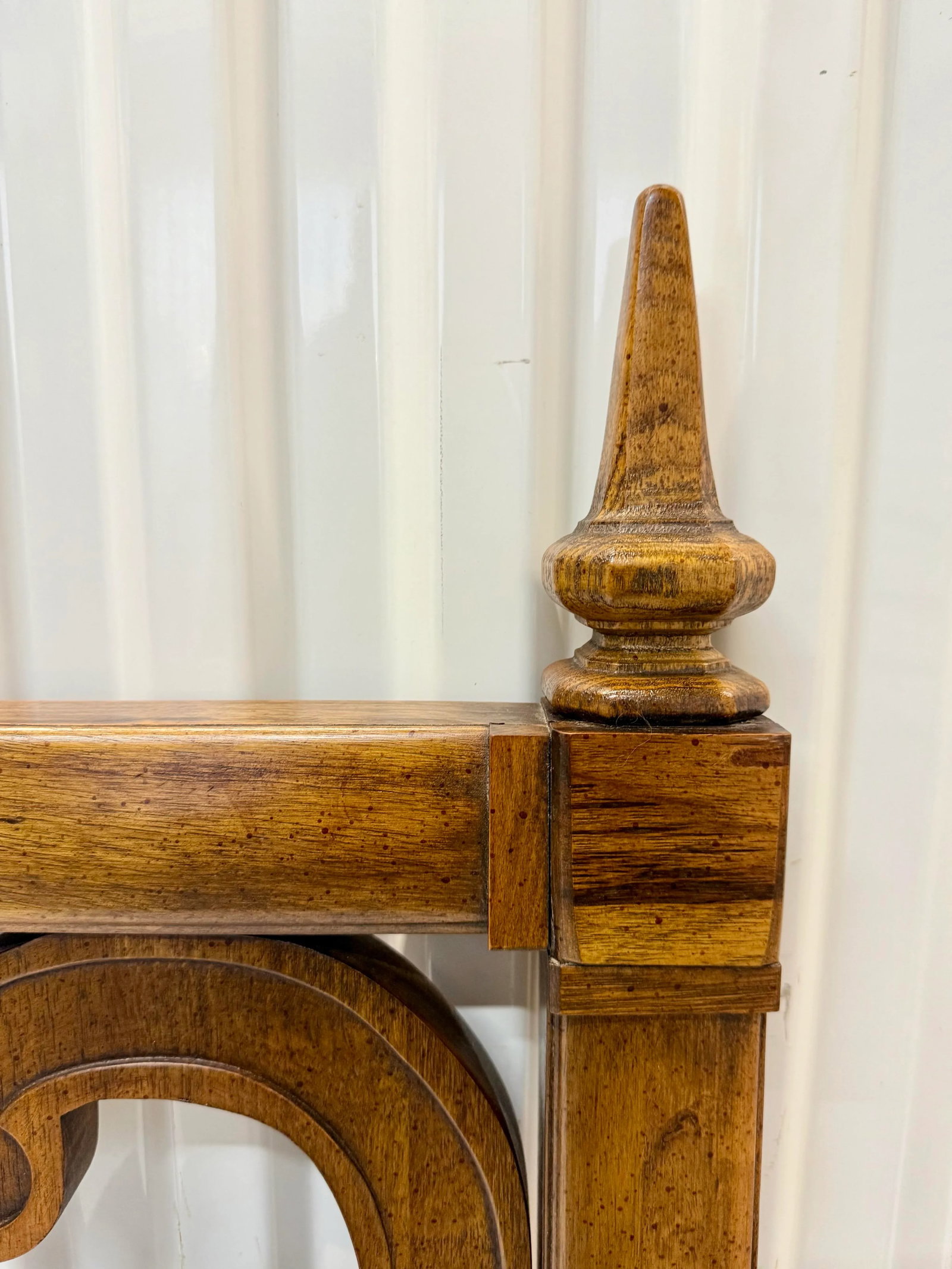 Mid-Century Palm Beach Regency Serpentine King Size Headboard - 6