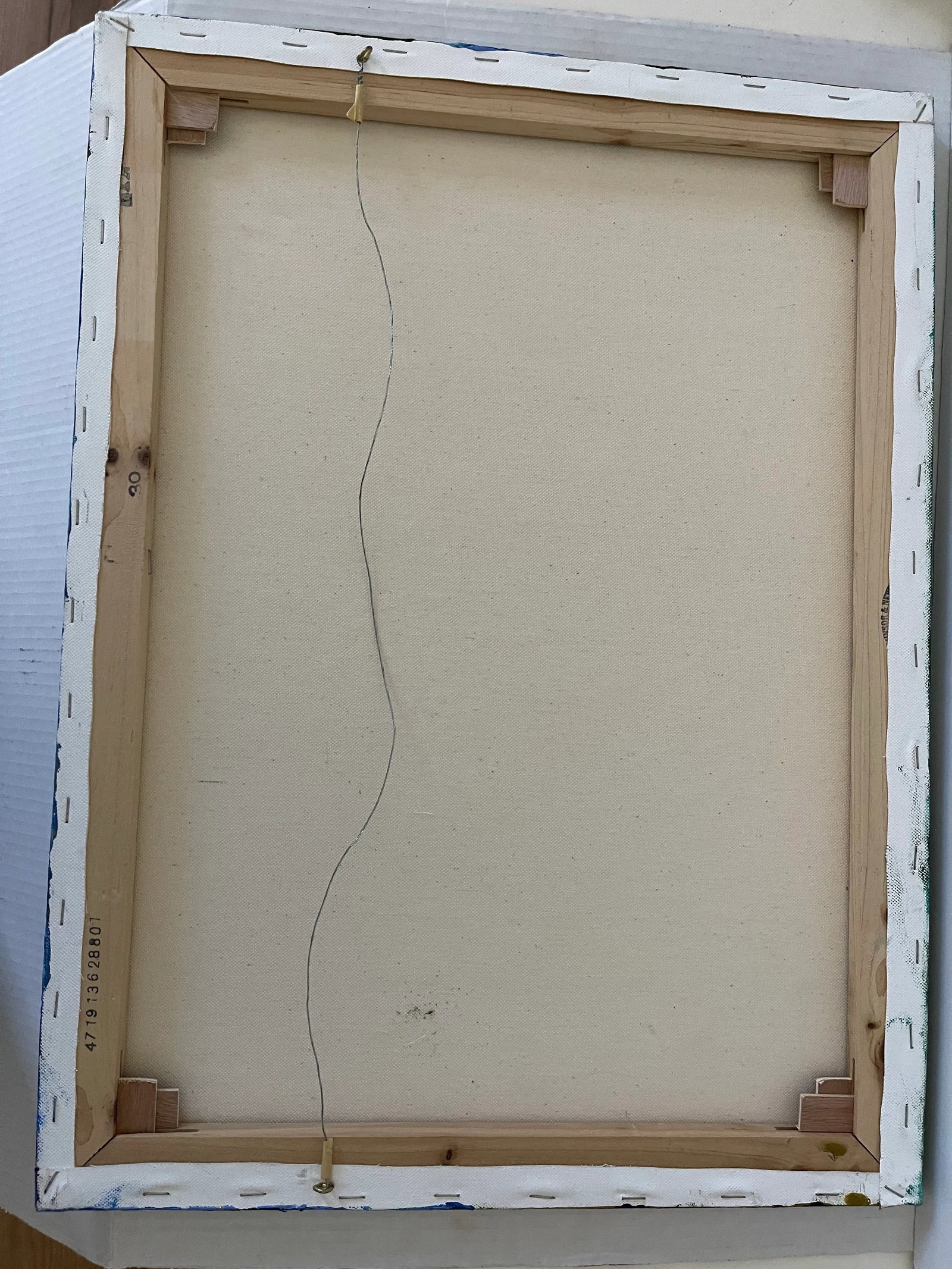 1970s Original Abstract Expressionist Painting on Canvas Signed - 7