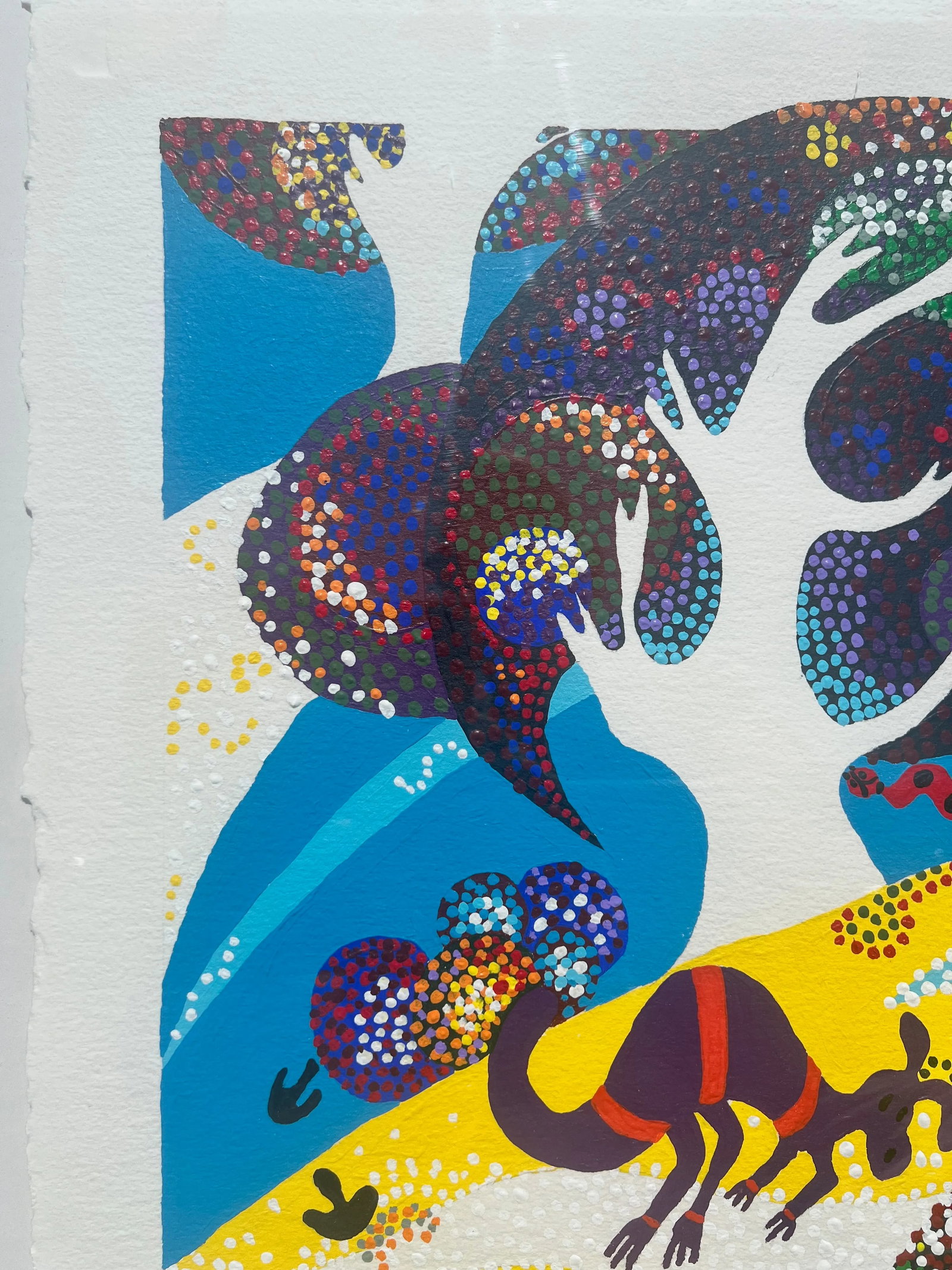 Indiginous Maori Painting by Joy Rowbotham - New Zealand Landscape - 9