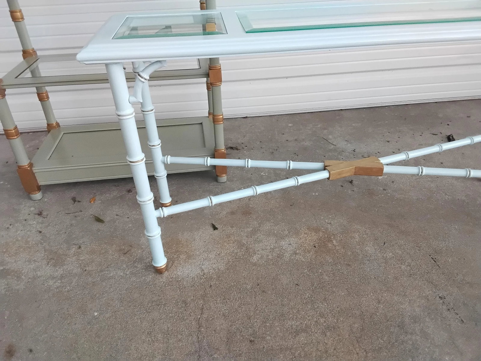 1960s Mid-Century Palm Beach Sofa Table - 4