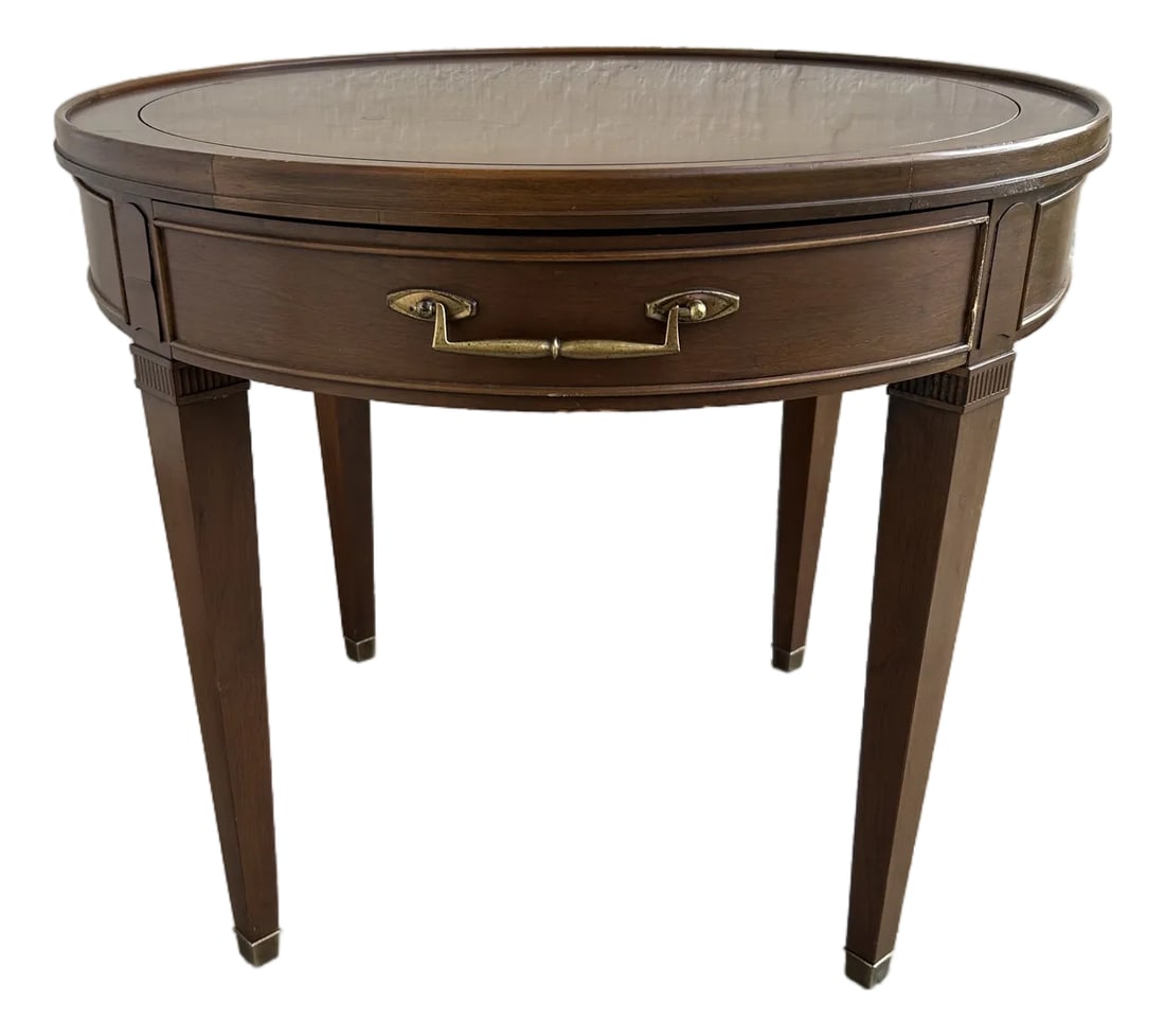 Hekman Round Side Table Solid Wood (1 of 8)