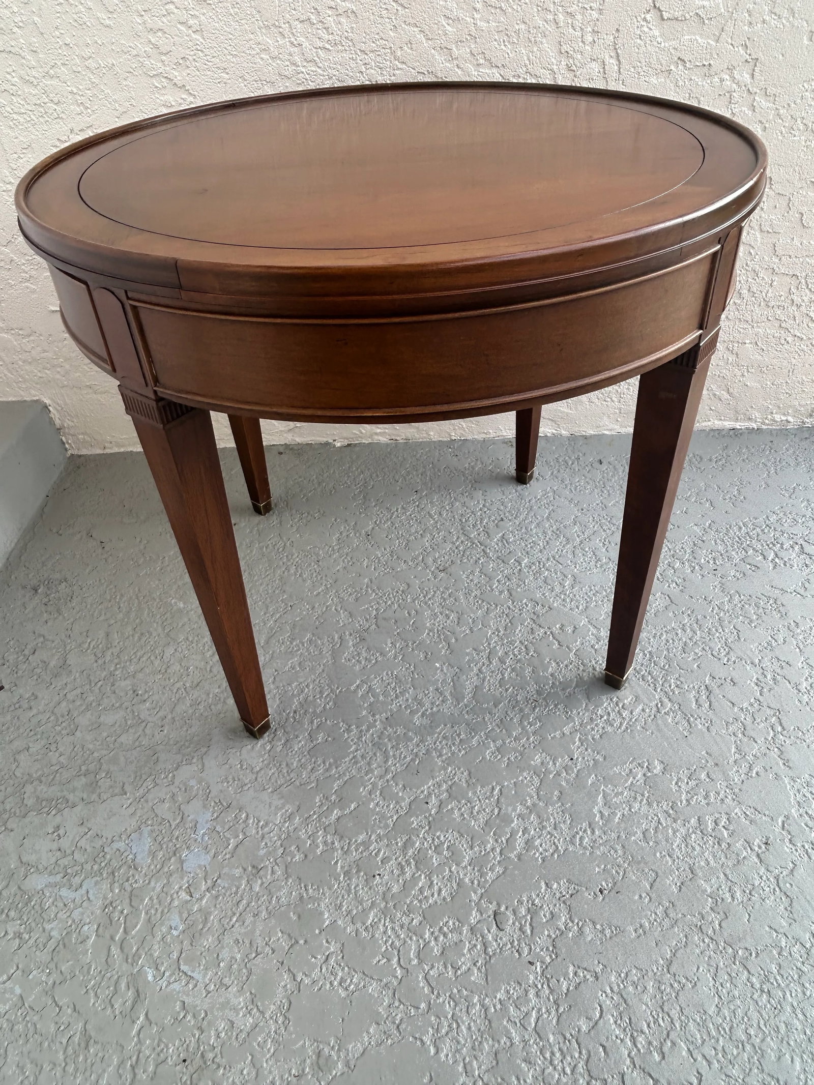 Hekman Round Side Table Solid Wood - 5