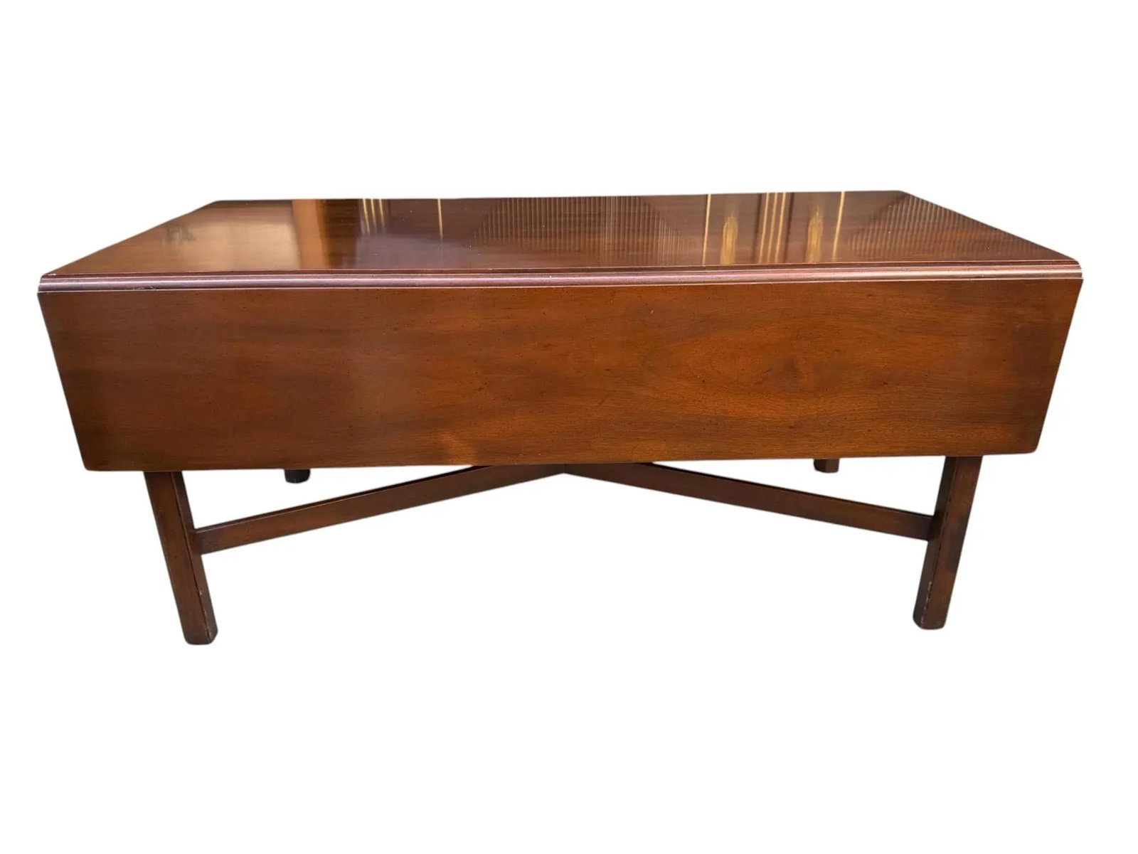 Kittinger Williamsburg Adaptation Mahogany Dropleaf Coffee Cocktail Table - 4