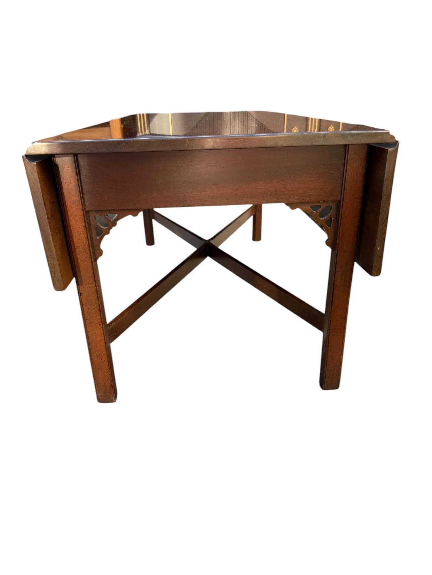 Kittinger Williamsburg Adaptation Mahogany Dropleaf Coffee Cocktail Table - 5