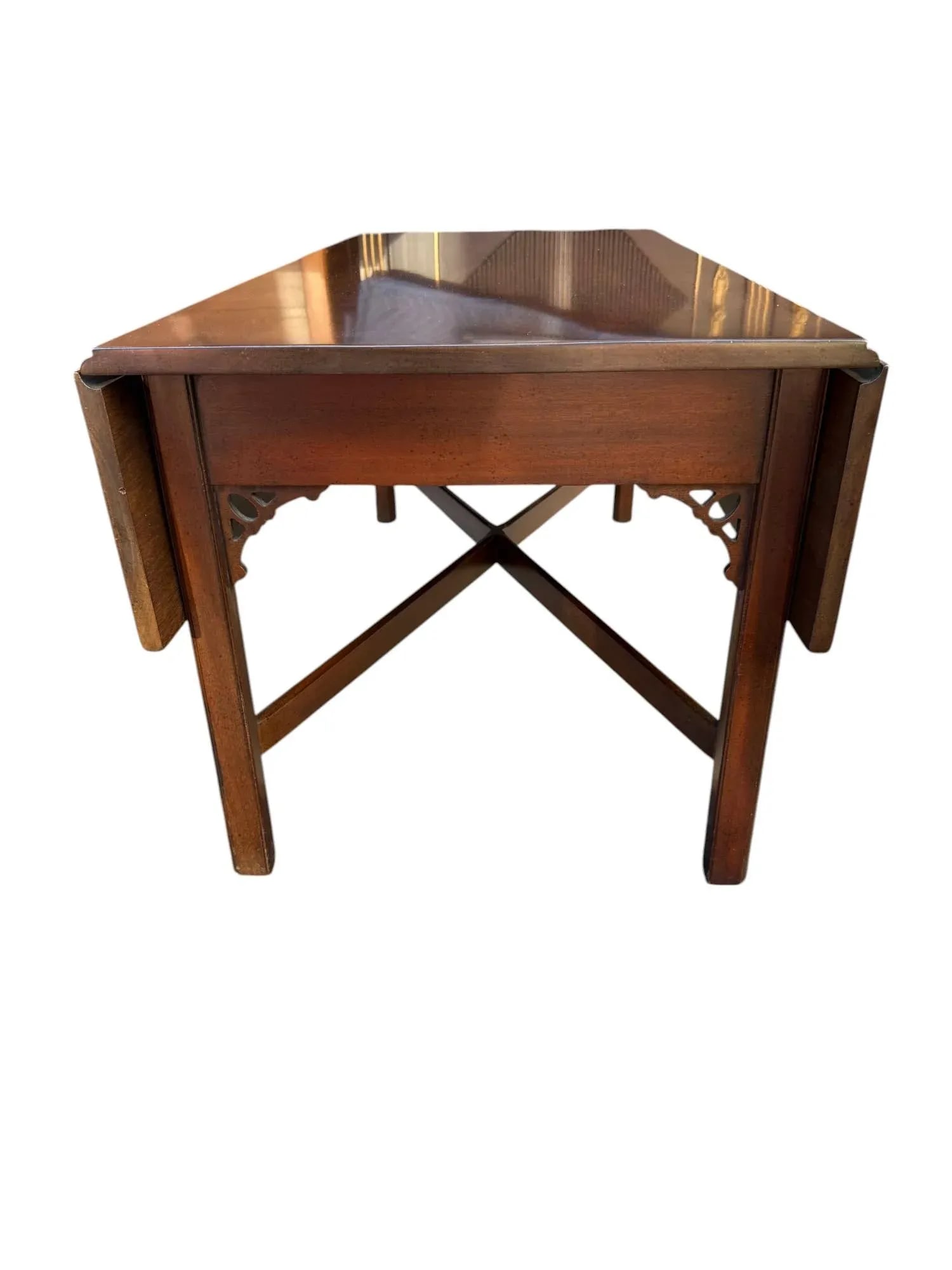 Kittinger Williamsburg Adaptation Mahogany Dropleaf Coffee Cocktail Table - 6